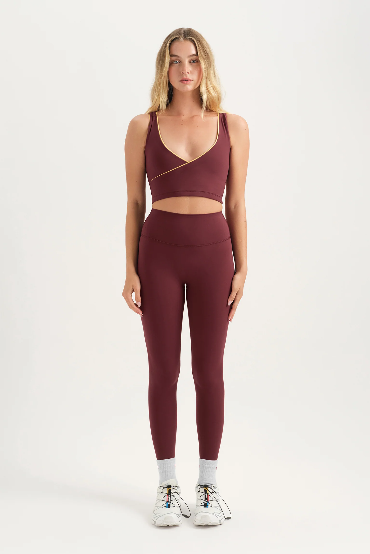 BREATHE CONTRAST WRAP TANK - SAHARA - Image 3