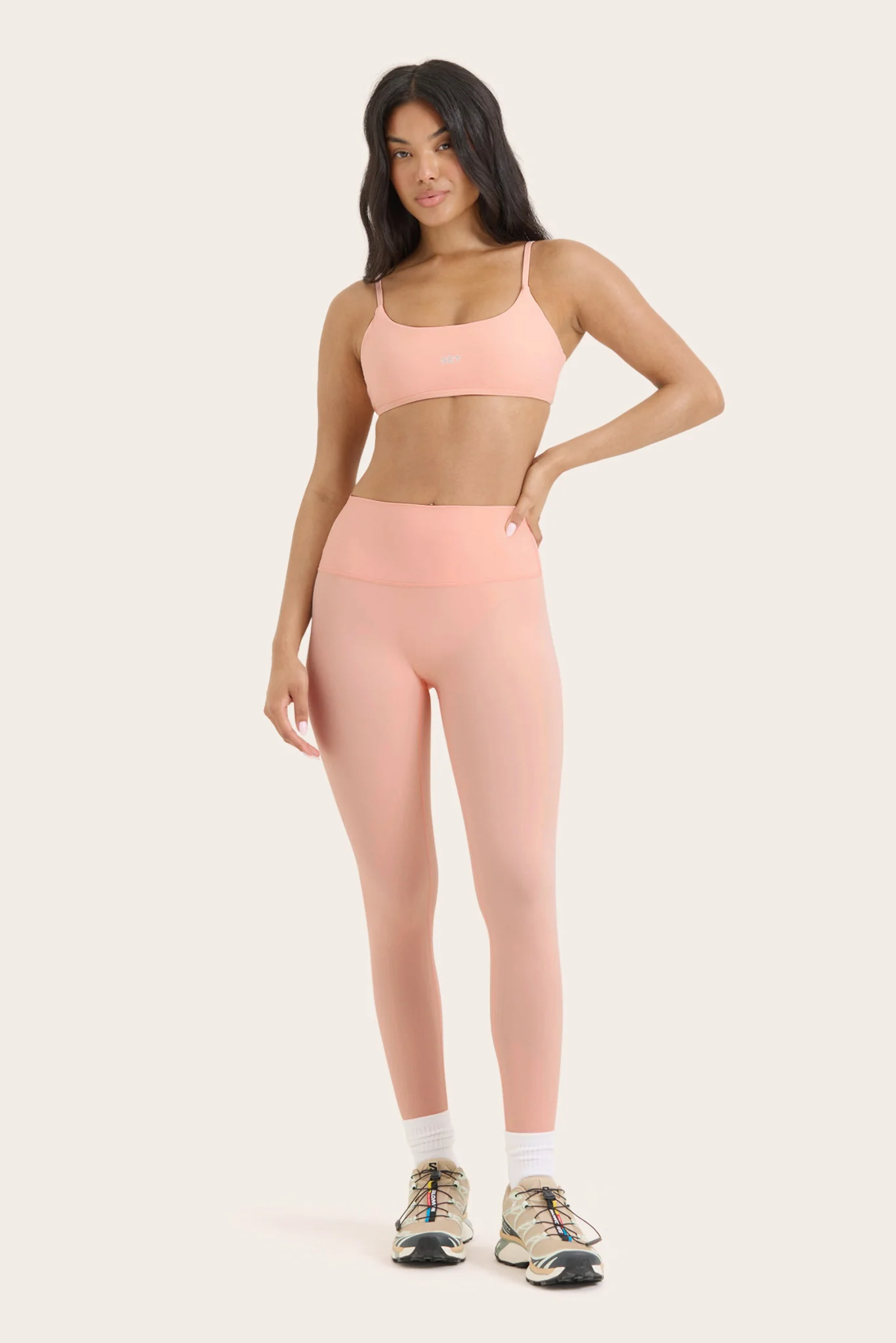 BREATHE HIGH-RISE LEGGINGS - PEACH - Image 2