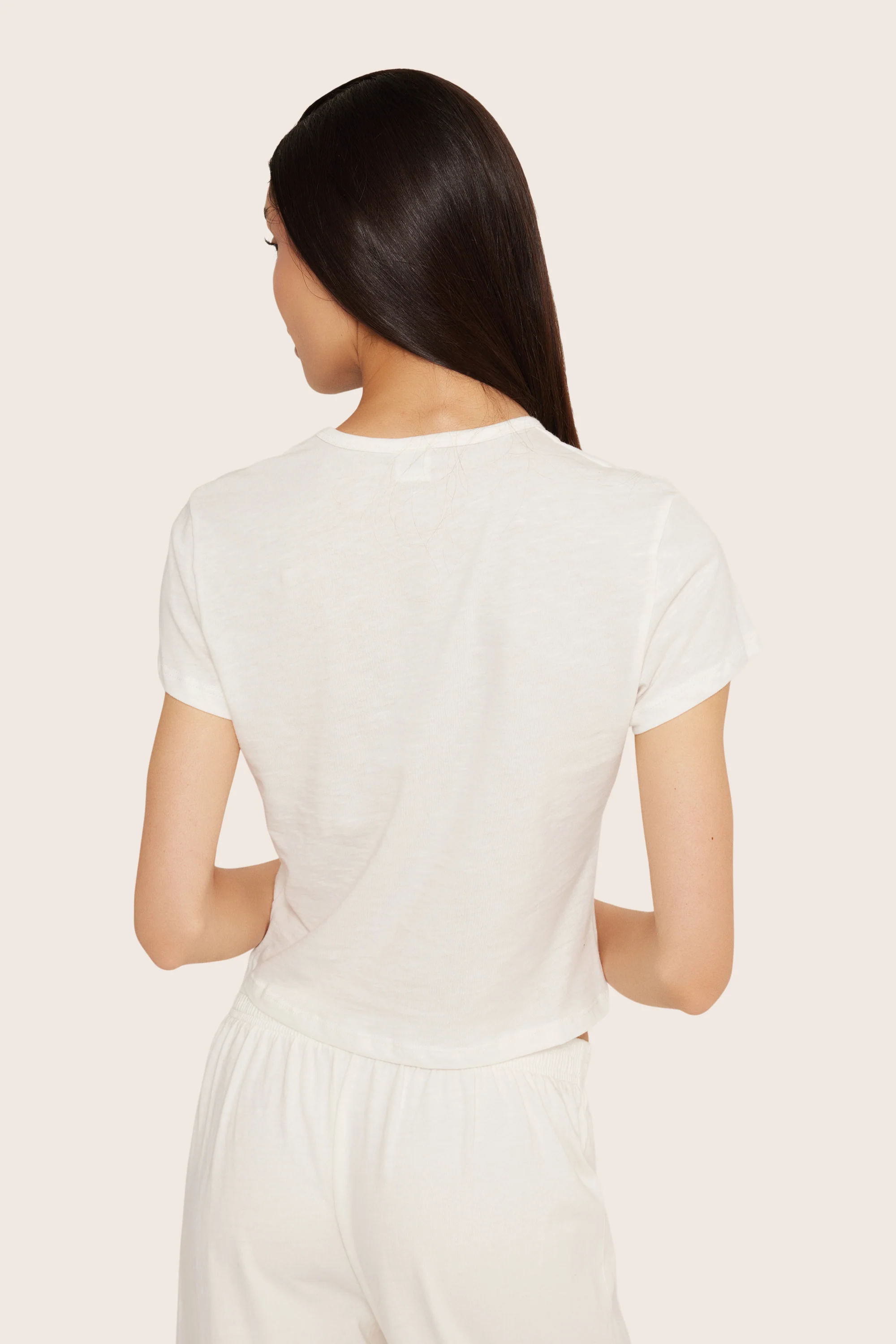 CLASSIC COTTON DAILY TEE - BLANC - Image 5