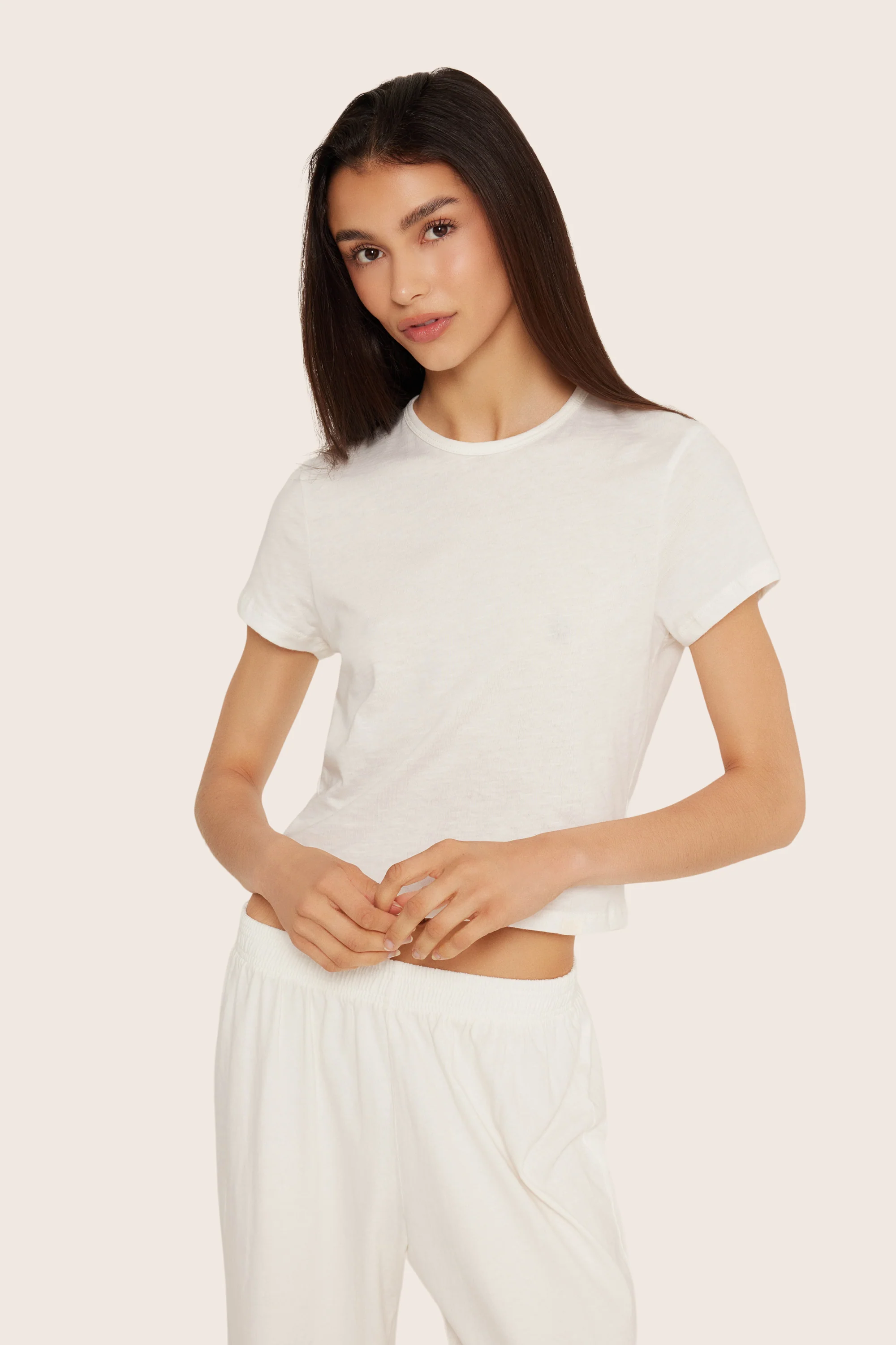 CLASSIC COTTON DAILY TEE - BLANC - Image 6