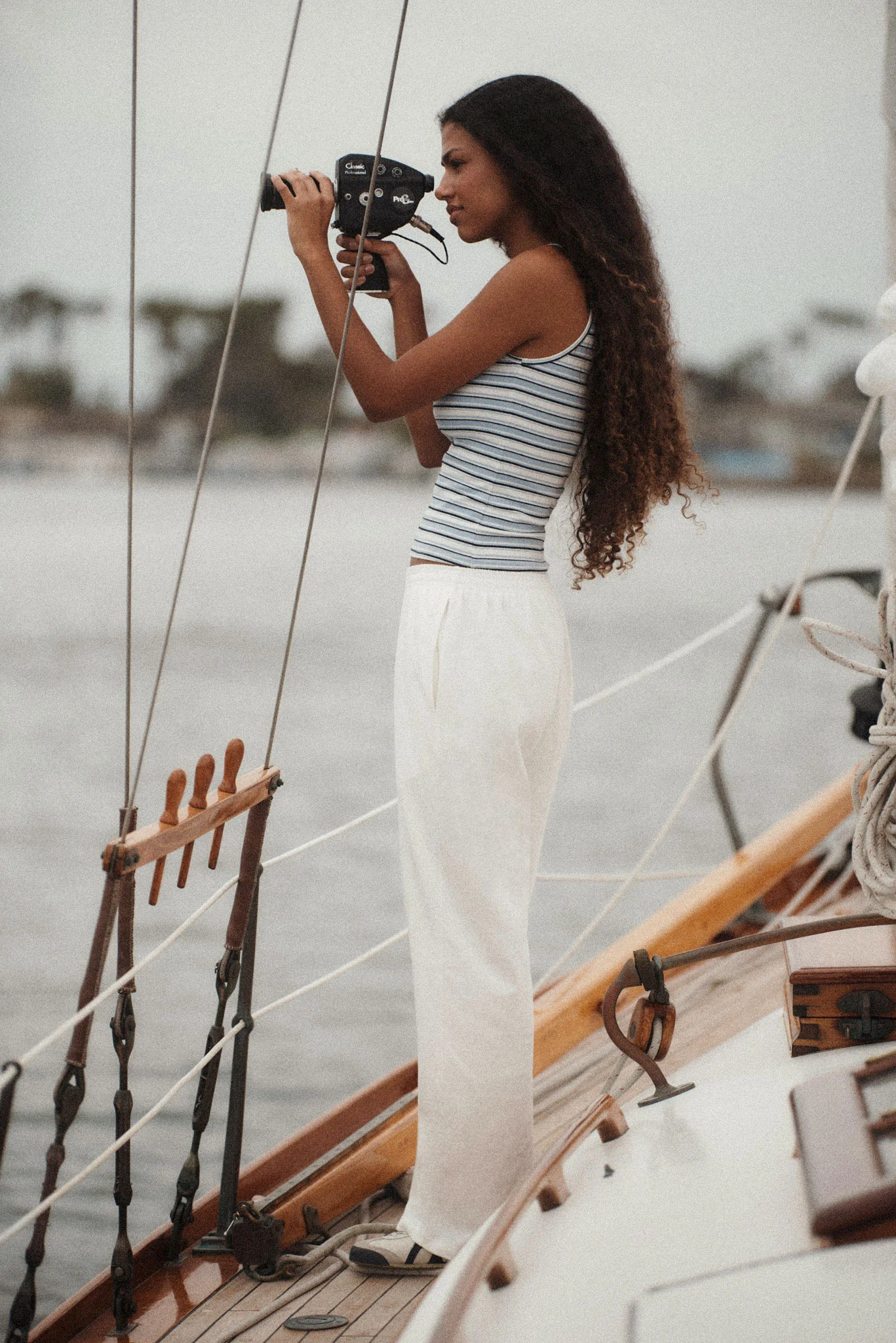 HEAVY COTTON EASY BOXER PANTS - SEASHELL - Image 2