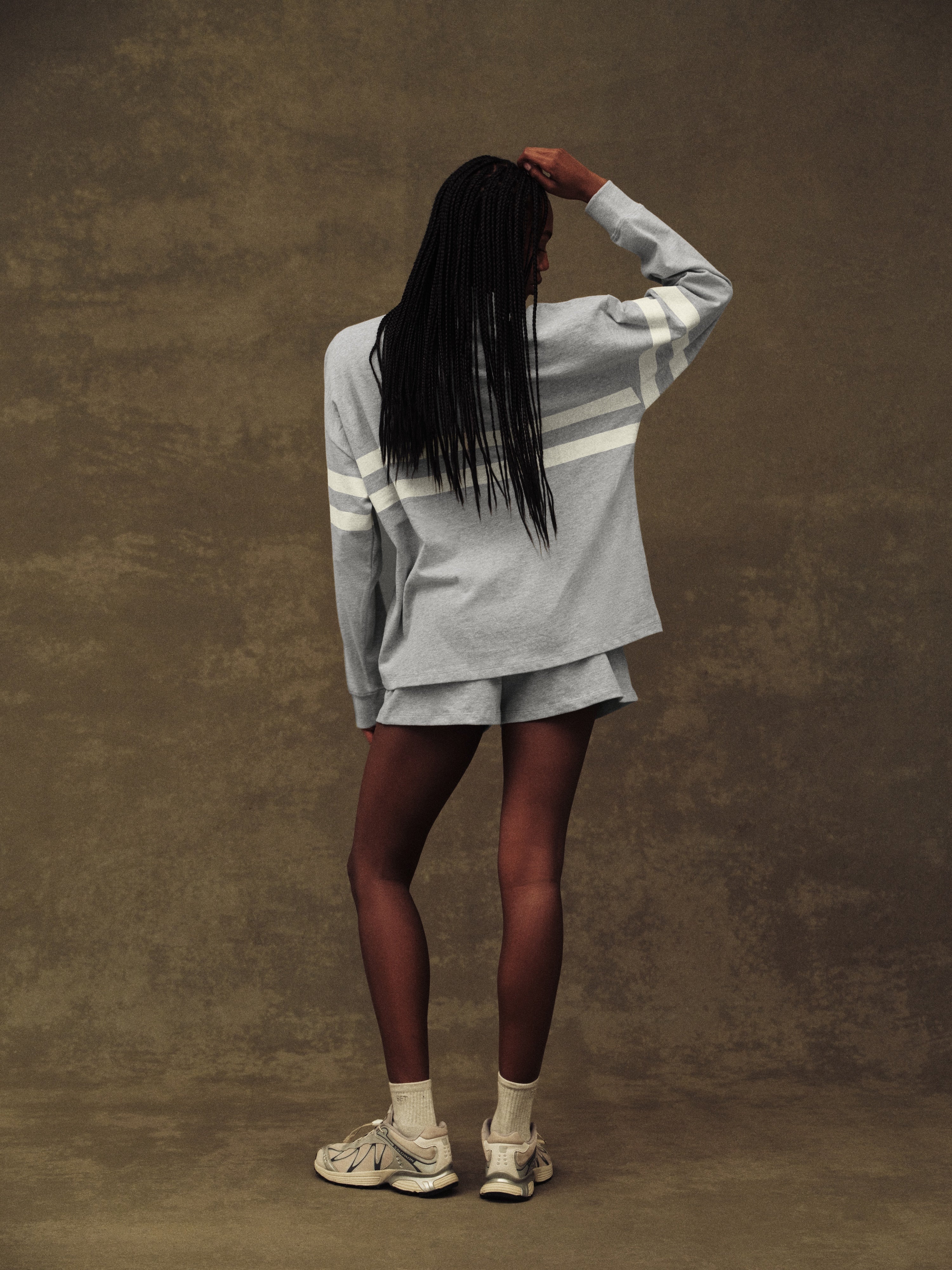 HEAVY COTTON EASY STRIPE LONG SLEEVE - WORN