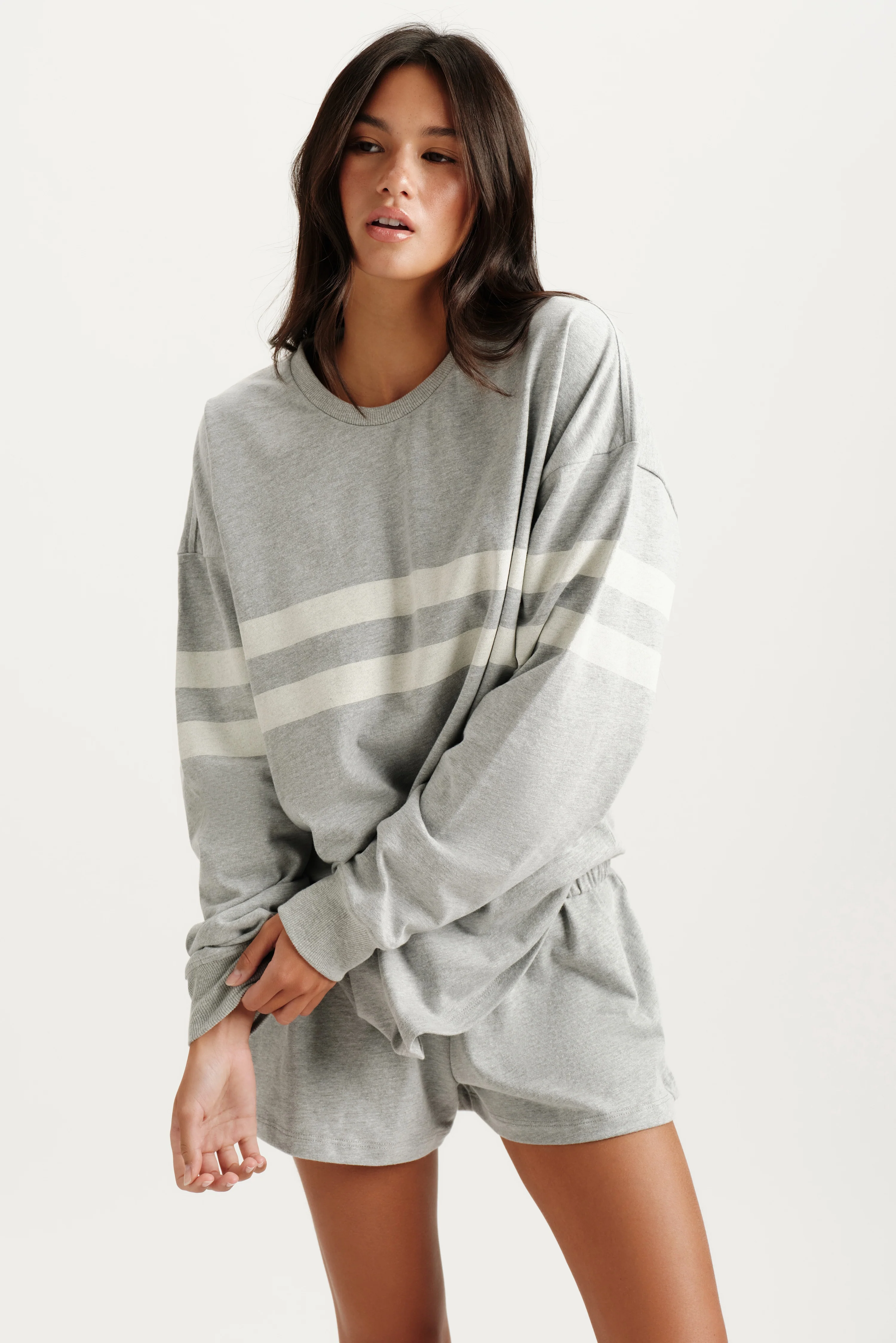HEAVY COTTON EASY STRIPE LONG SLEEVE - WORN - Image 2