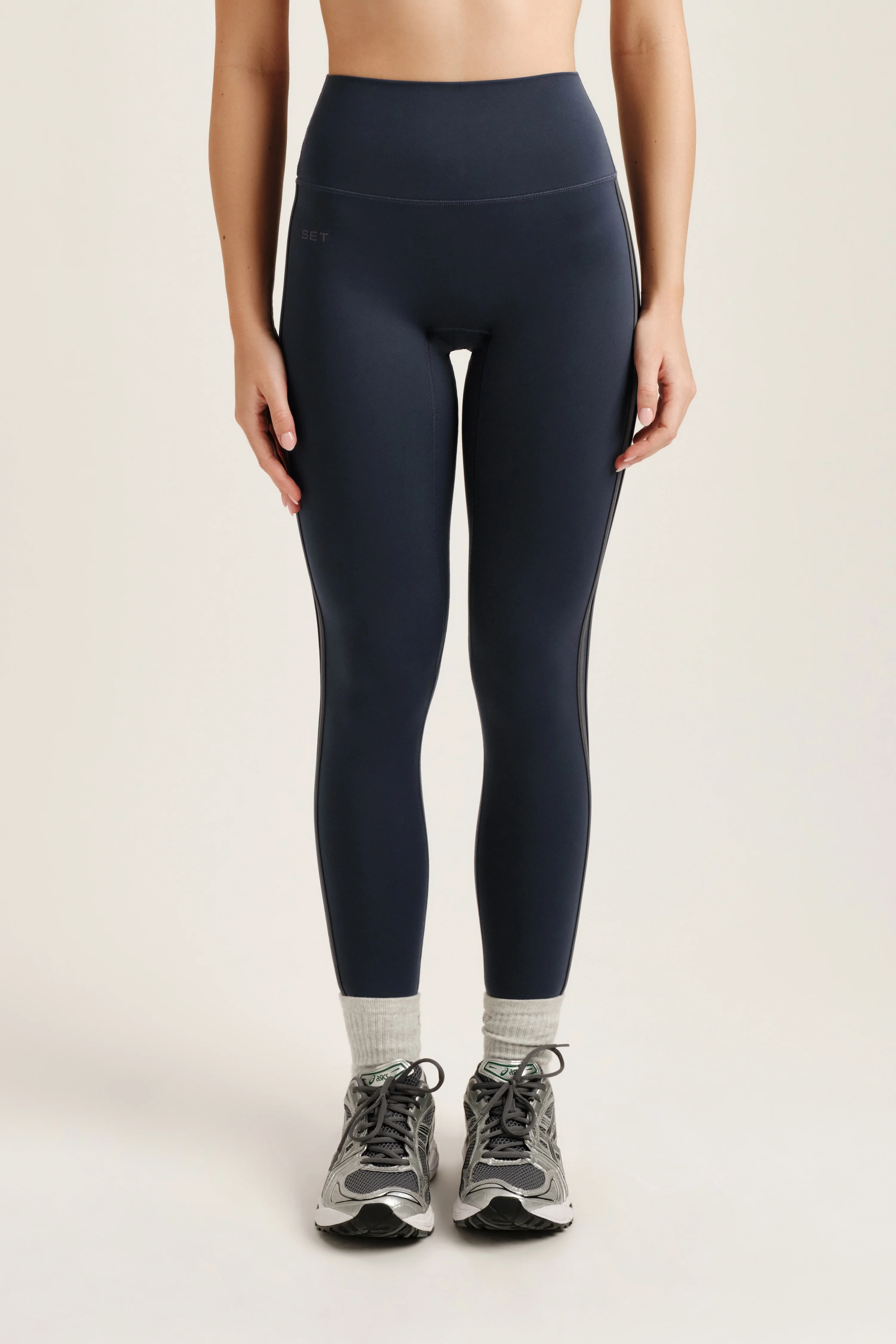LUXFORM® LUX DUO STRIPE LEGGINGS - INDIGO - Image 2