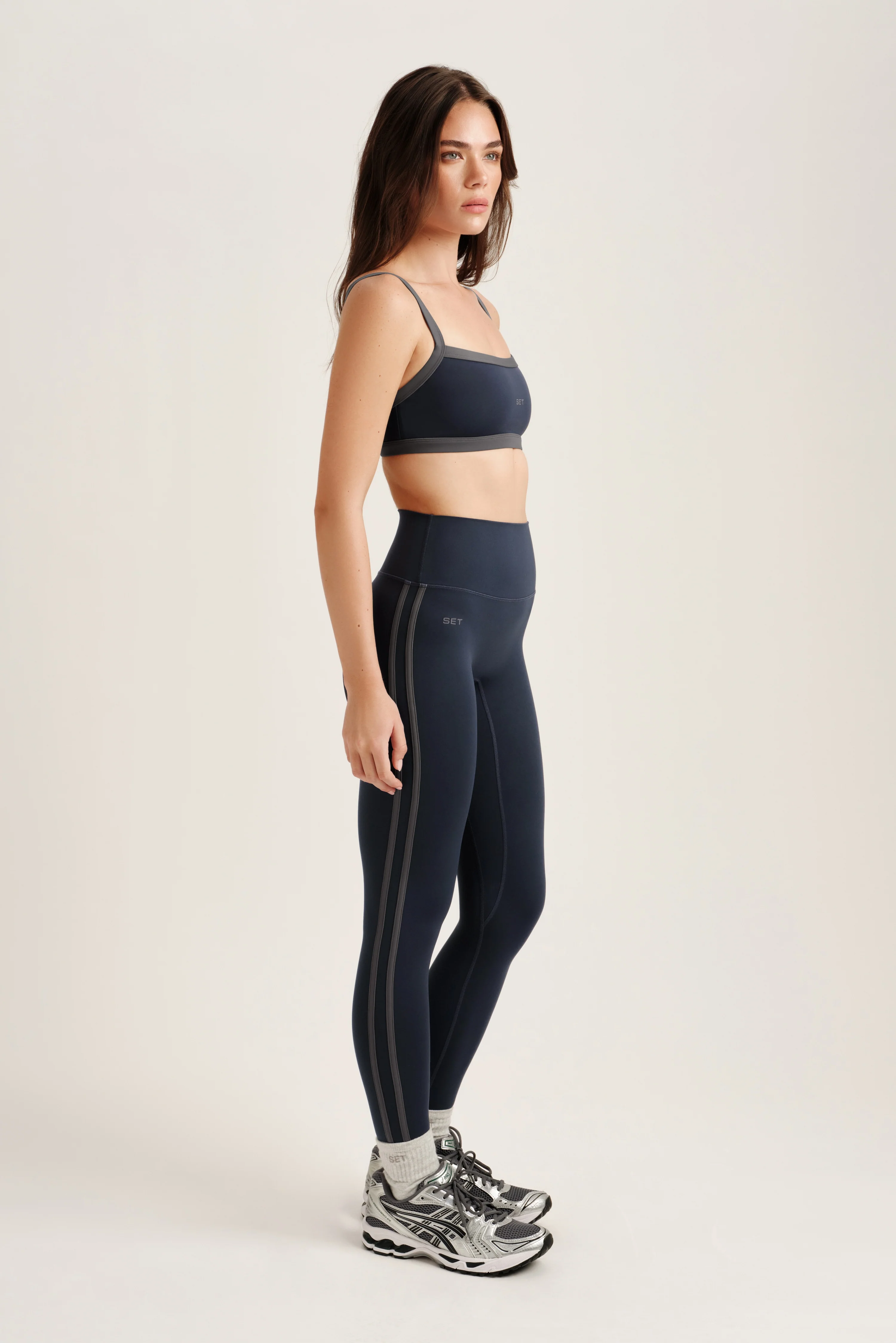 LUXFORM® LUX DUO STRIPE LEGGINGS - INDIGO - Image 3