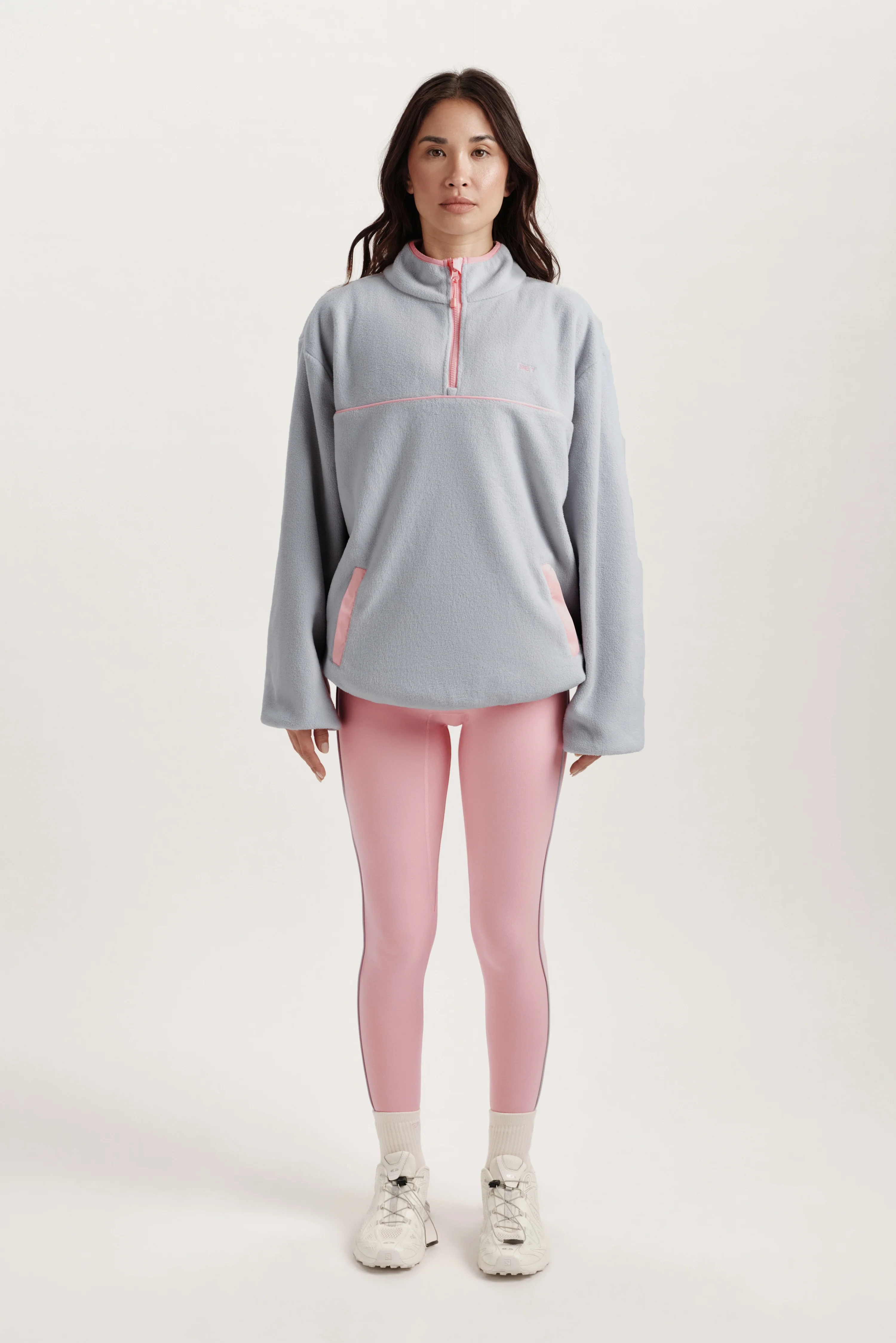 MICROFLEECE HALF ZIP - BLUSH - Image 3