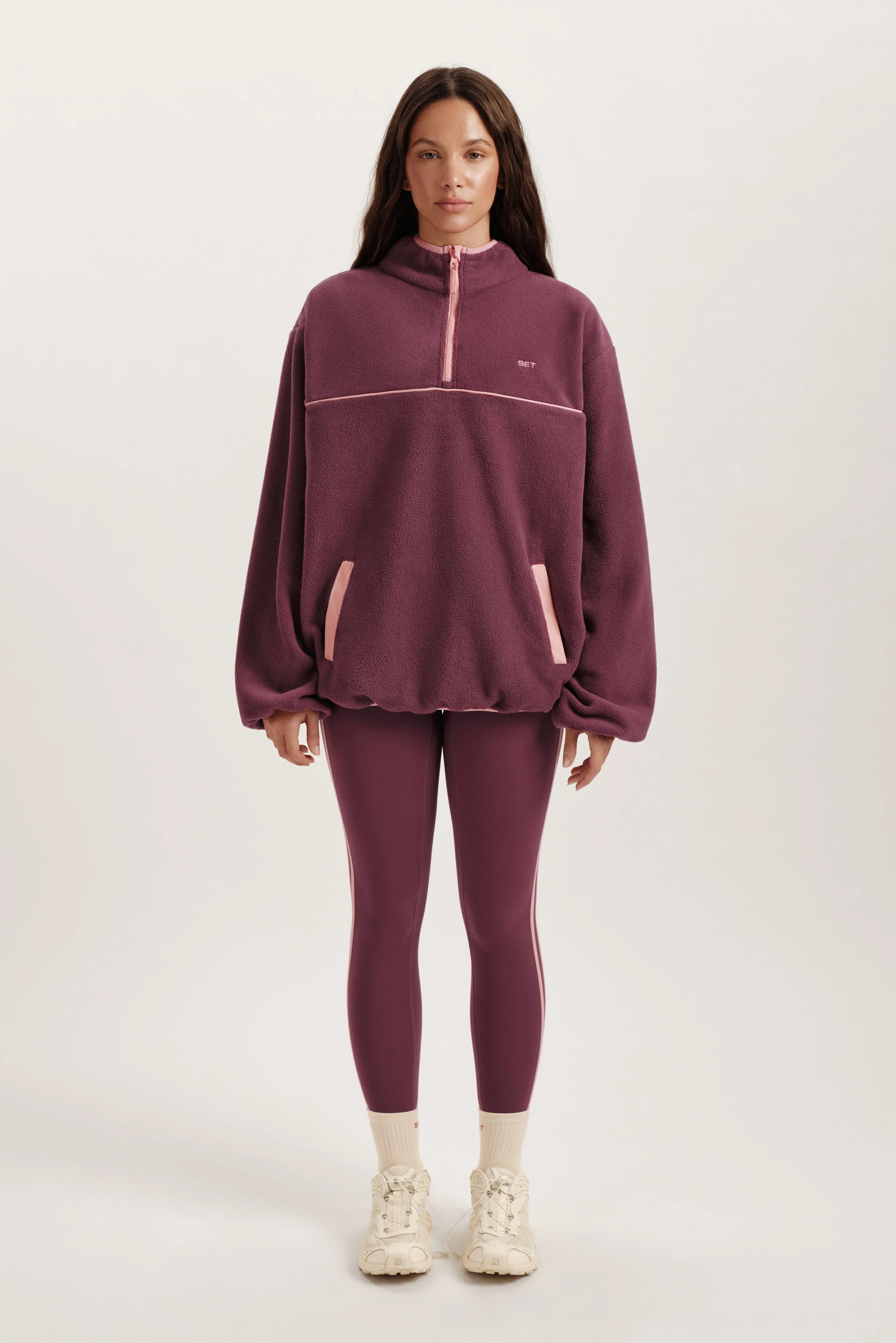 MICROFLEECE HALF ZIP - ROSEBUD - Image 3