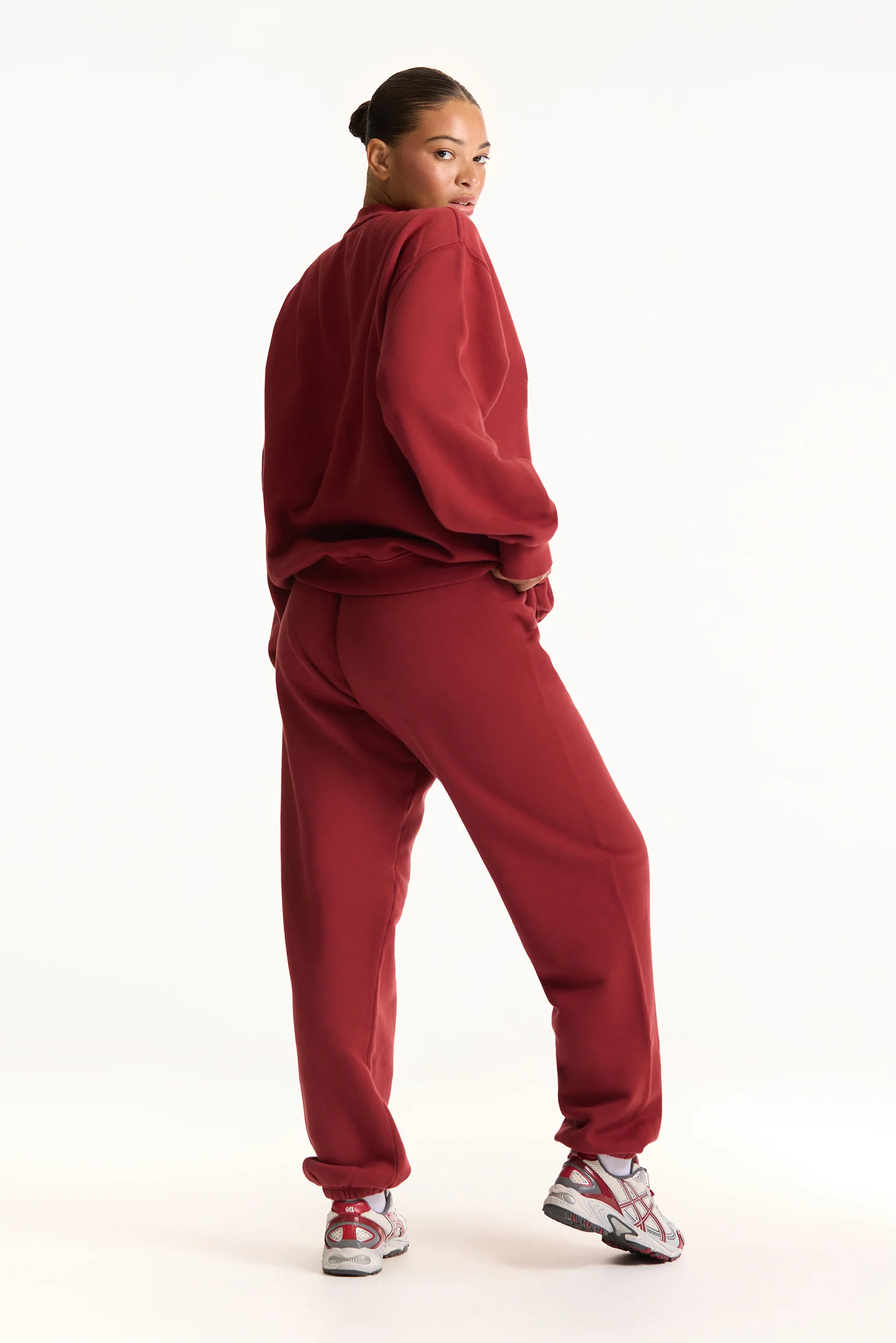 MIDWEIGHT SWEATS STAPLE OLD SCHOOL SWEATPANTS - SNAPPER - Image 4