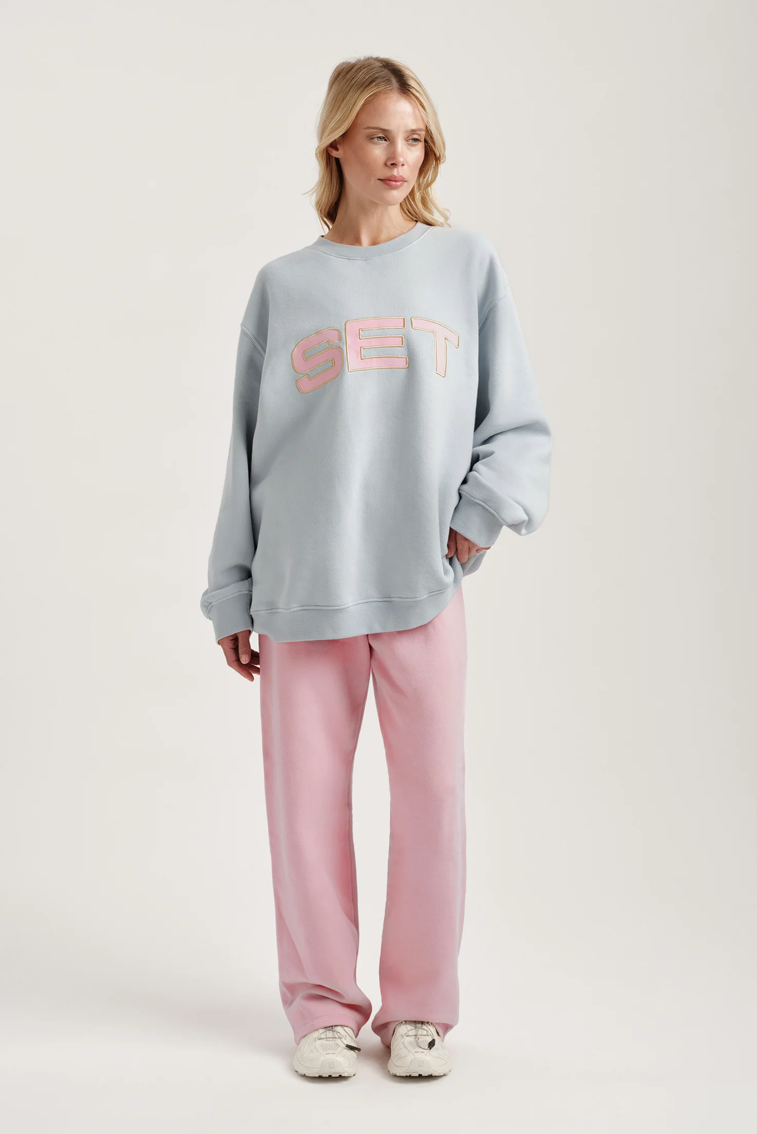 MIDWEIGHT SWEATS STAPLE STRAIGHT LEG SWEATPANTS - INVERSE BLUSH - Image 3