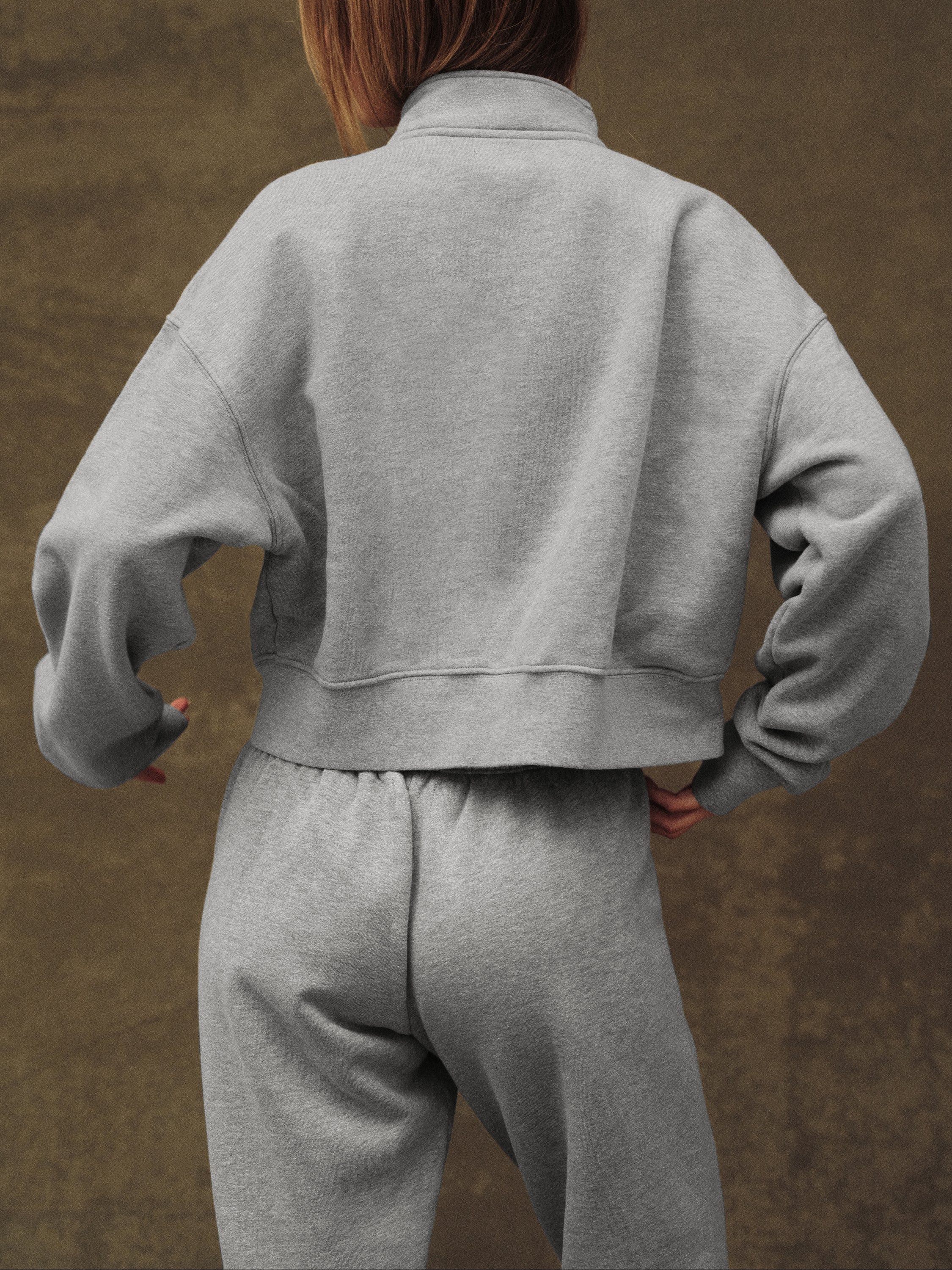 MIDWEIGHT SWEATS STAPLE STRAIGHT LEG SWEATPANTS - FOG HEATHER GREY