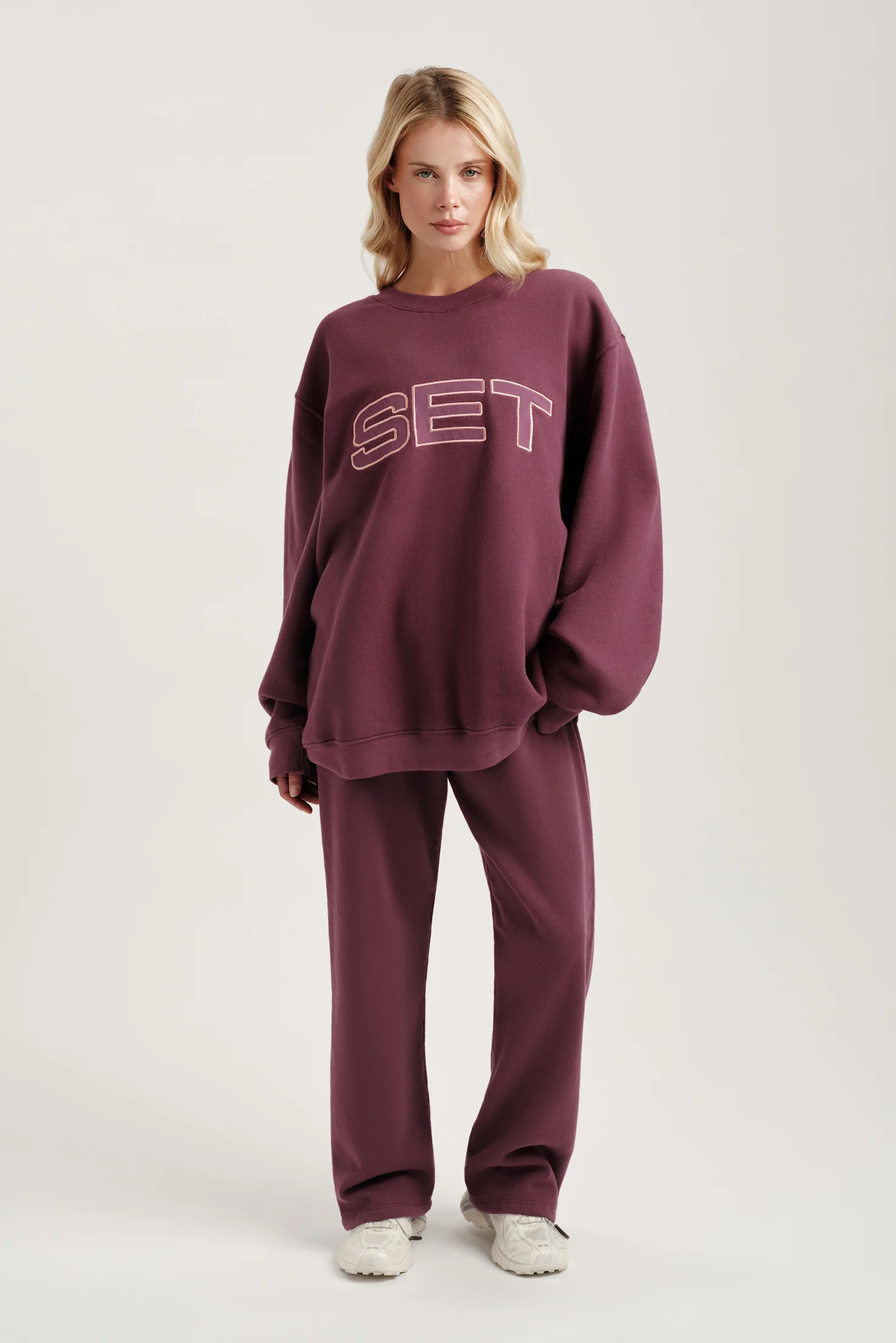 MIDWEIGHT SWEATS STAPLE STRAIGHT LEG SWEATPANTS - ROSEBUD - Image 3