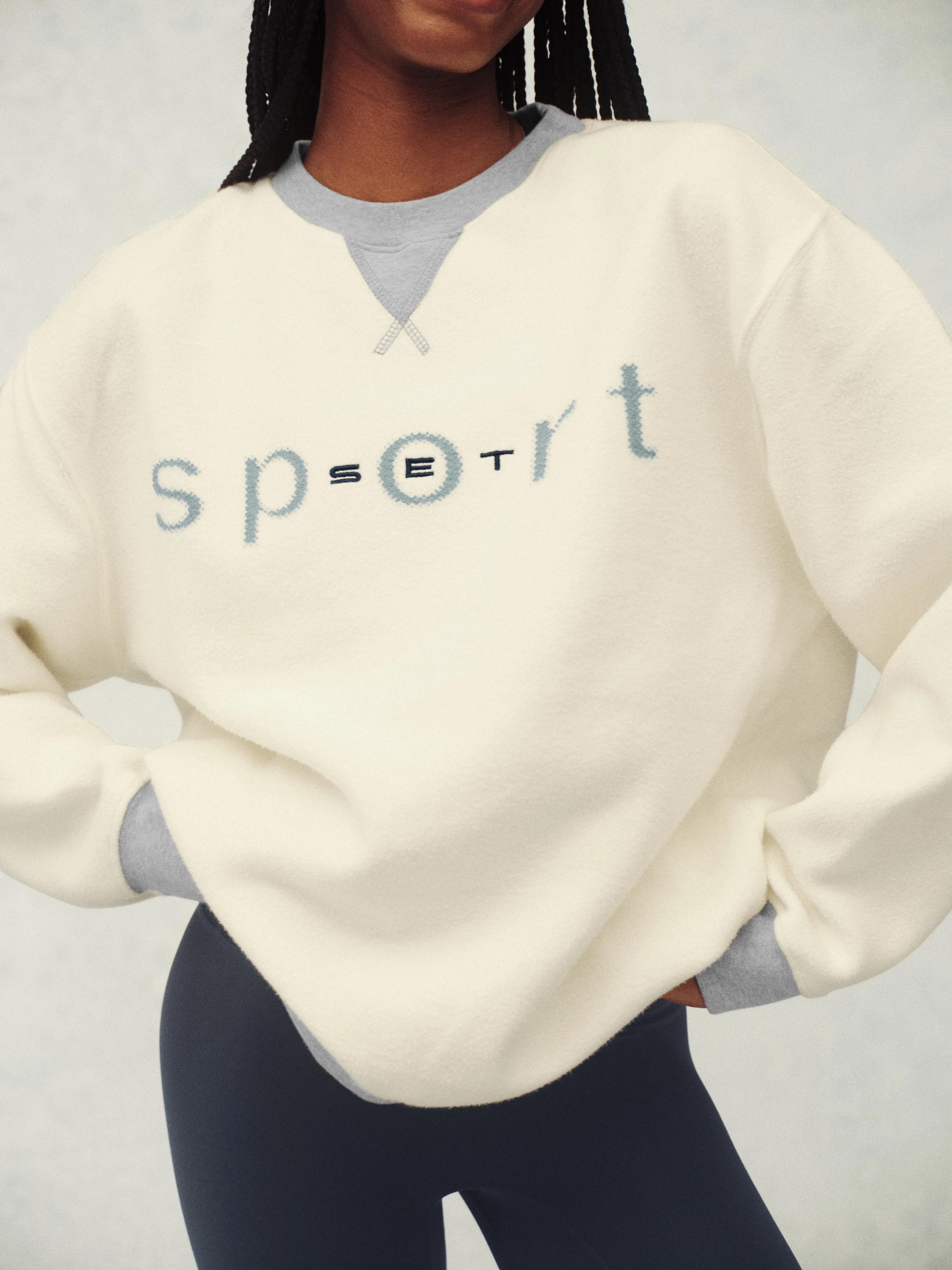 MIDWEIGHT SWEATS STAPLE VINTAGE CREWNECK - WORN