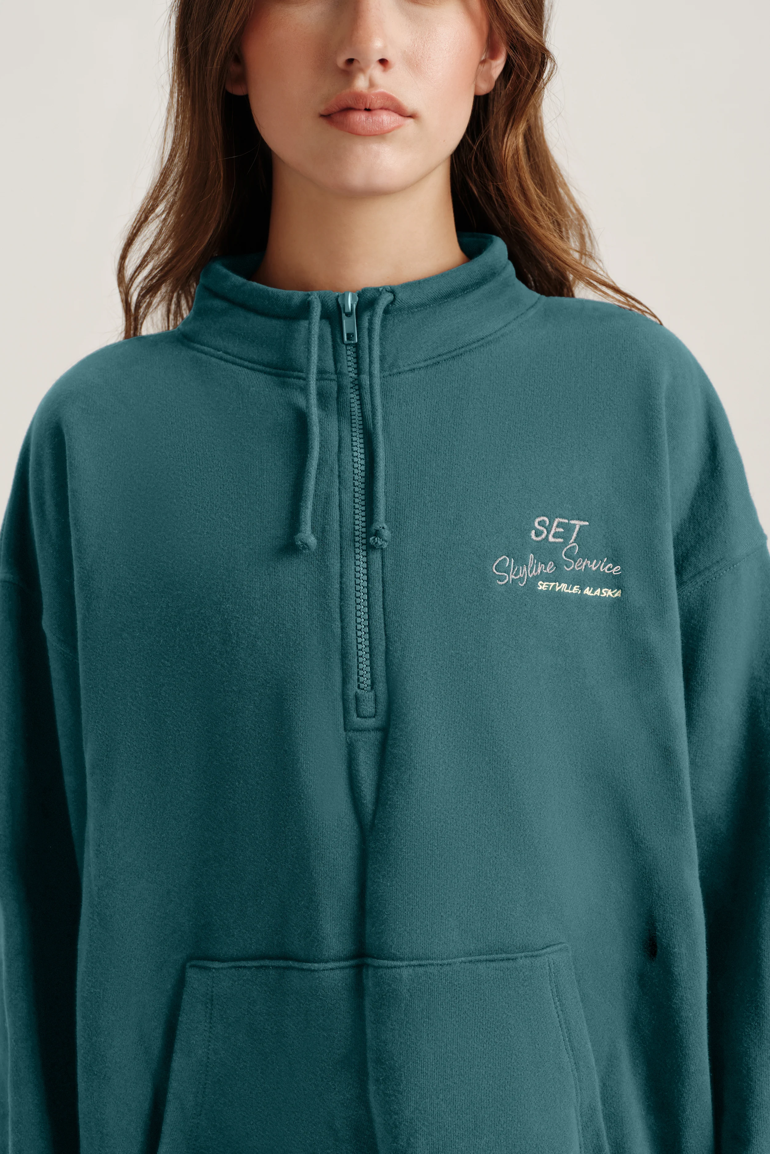 MIDWEIGHT SWEATS STAPLE VINTAGE QUARTER ZIP - SYNC - Image 4
