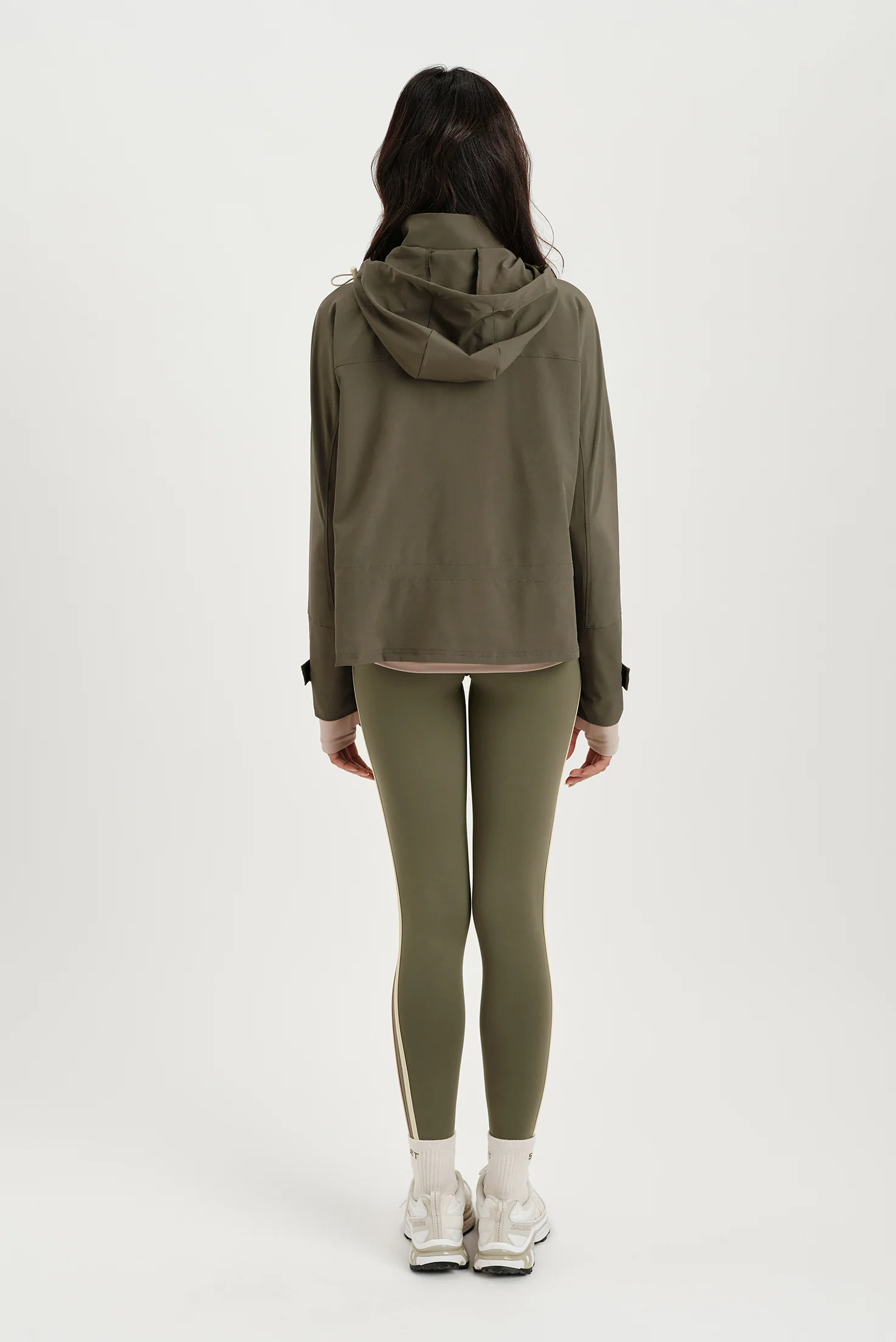 NYLON DUET CINCHED WINDBREAKER - SEDONA - Image 3