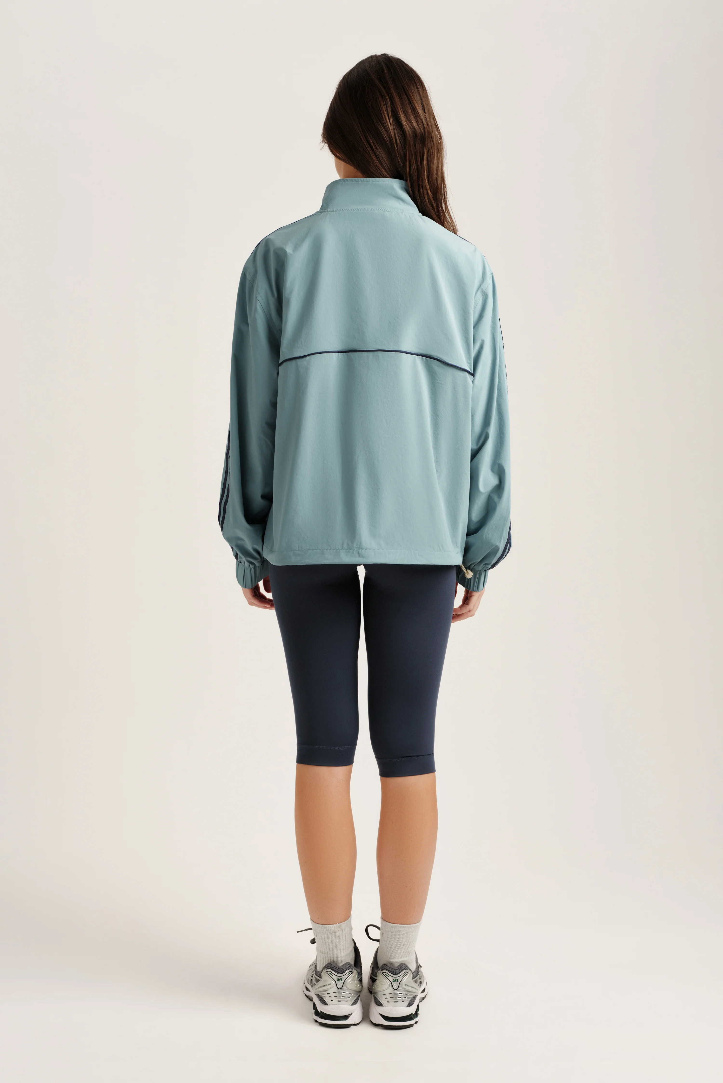 NYLON TRACK SEAM ZIP UP - WASHED - Image 4