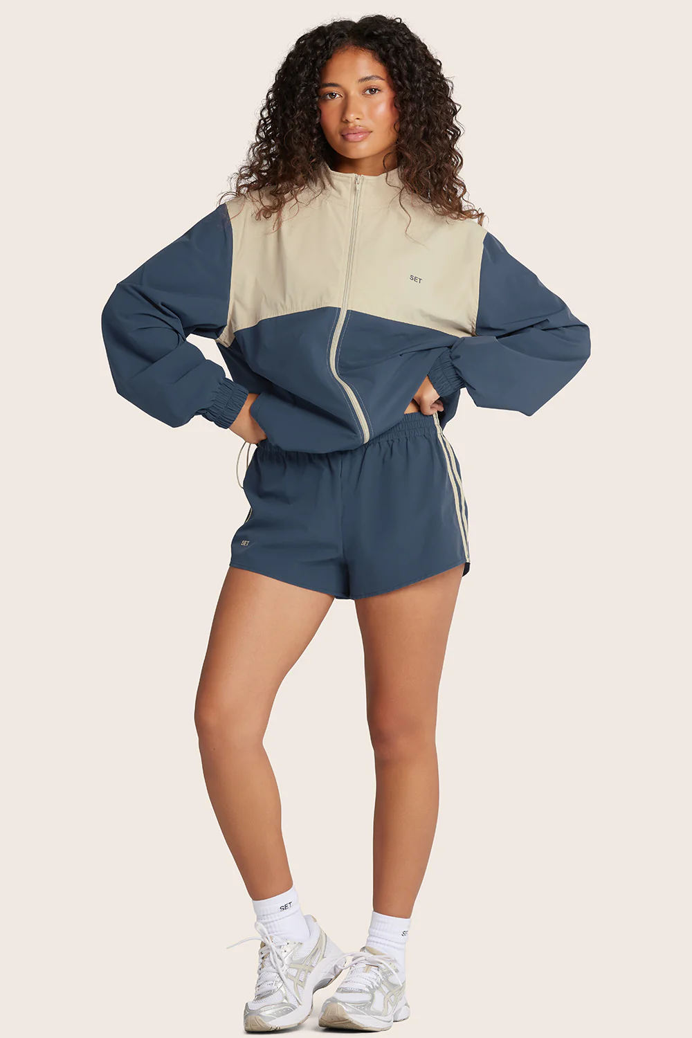 NYLON TRACK SHORTS - COASTAL - Image 2