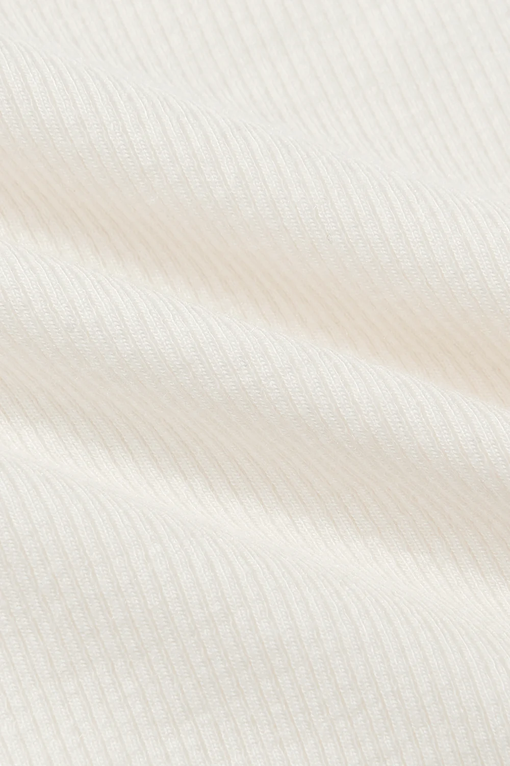 RIBBED MODAL BODY LONG SLEEVE - BLANC - Image 5