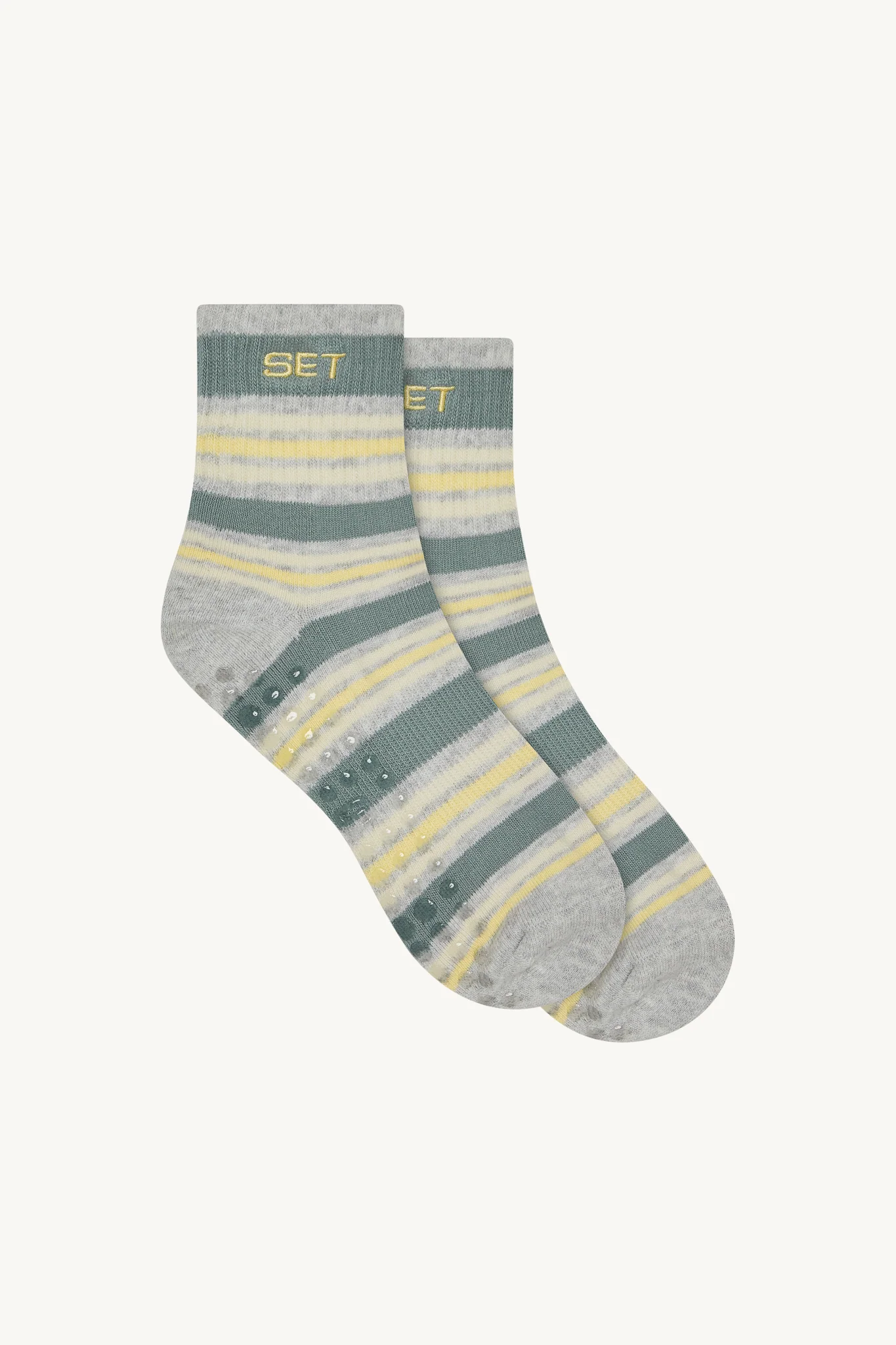 SET STRIPE SHORTY GRIP SOCKS - WASHED