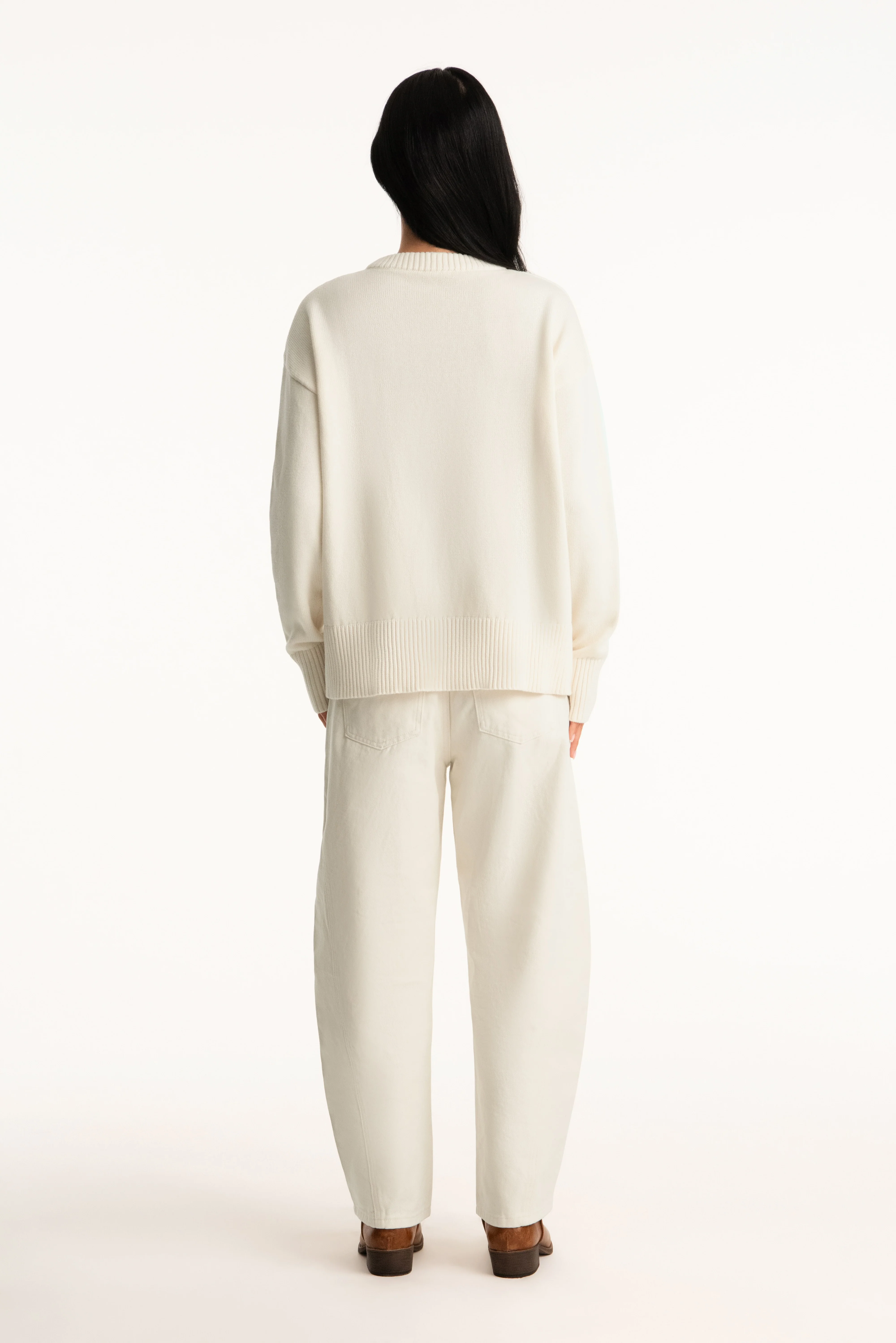 SET X PARKE COTTON CREWNECK - CREAM - Image 3