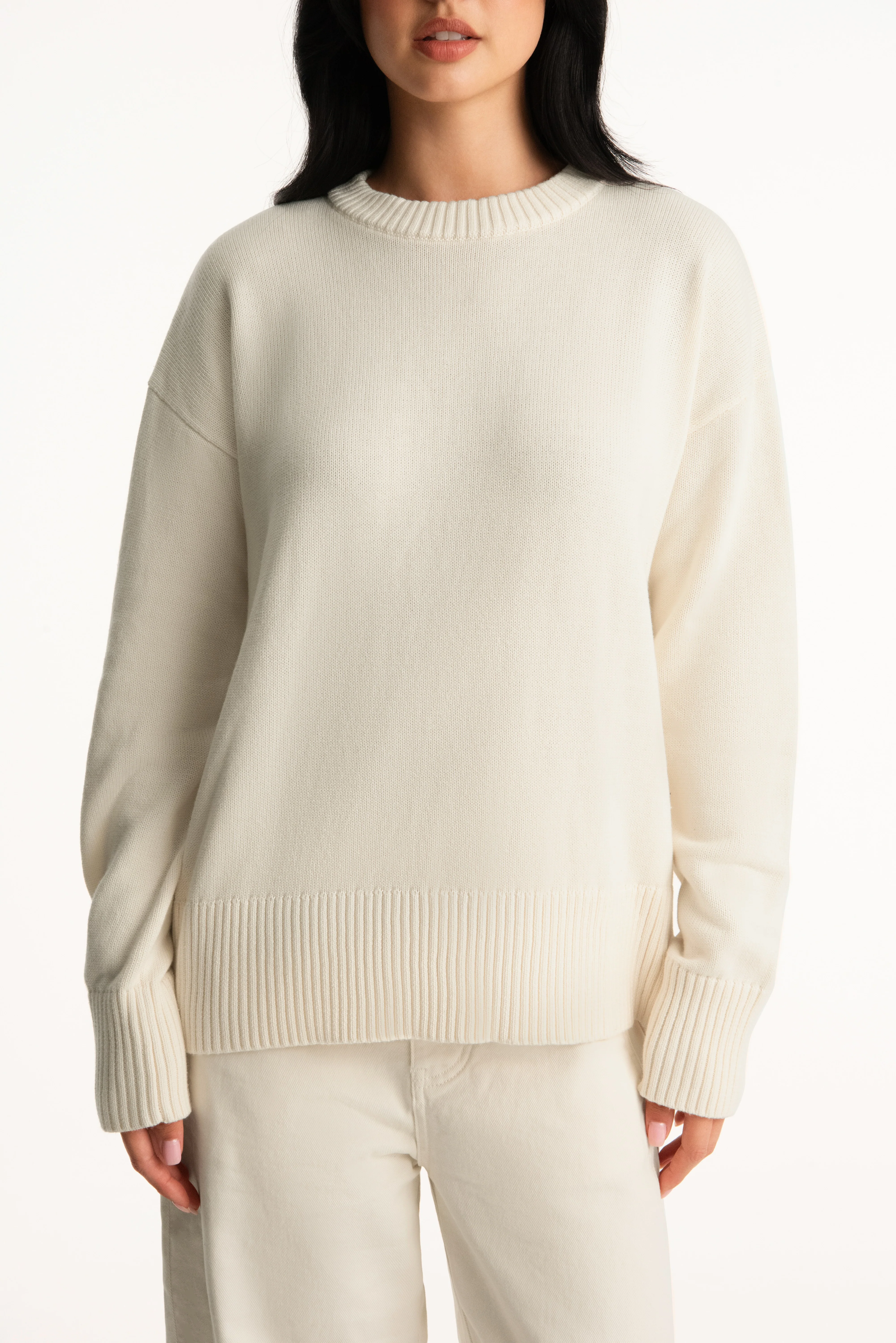 SET X PARKE COTTON CREWNECK - CREAM - Image 4