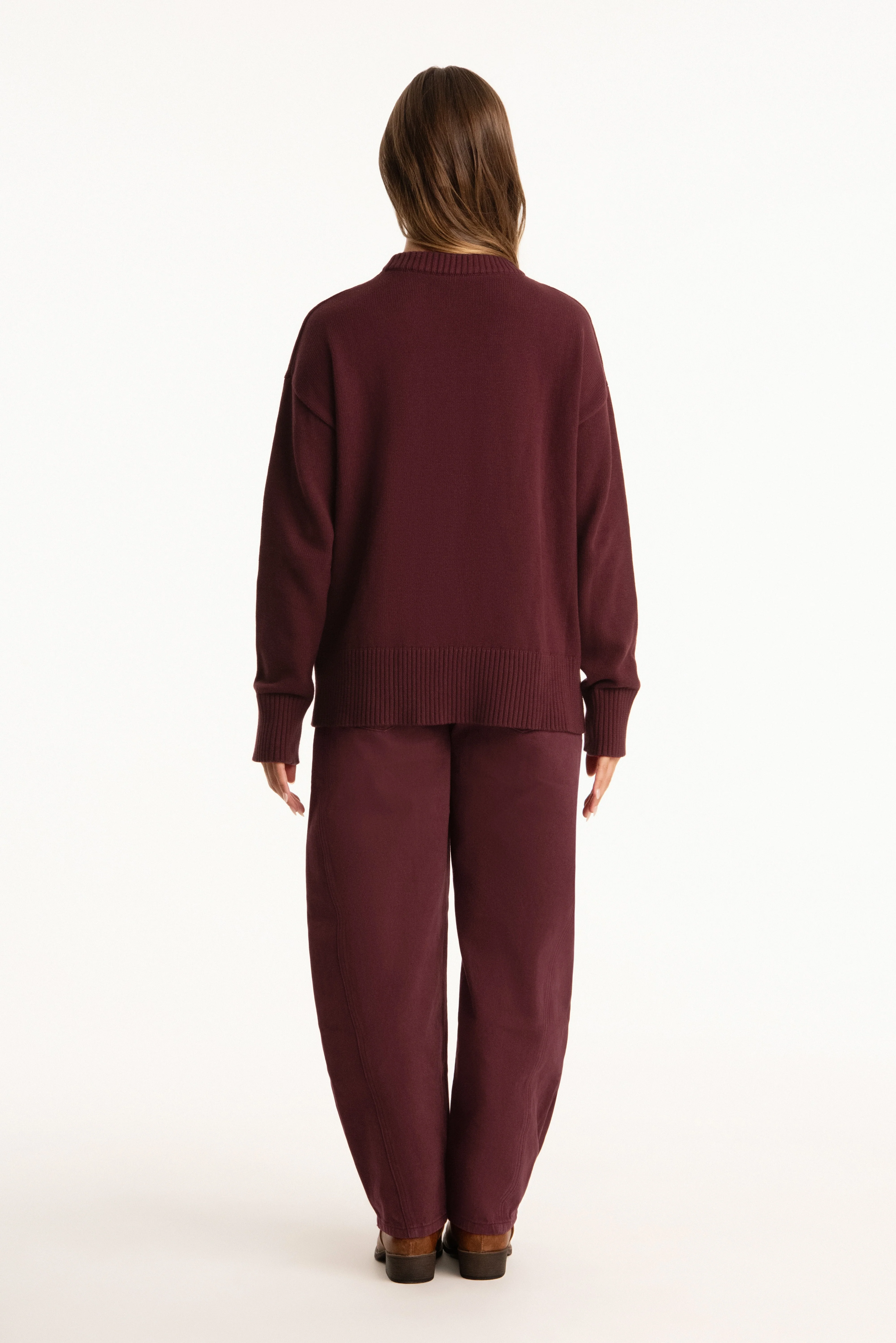 SET X PARKE COTTON CREWNECK - RHUBARB - Image 4