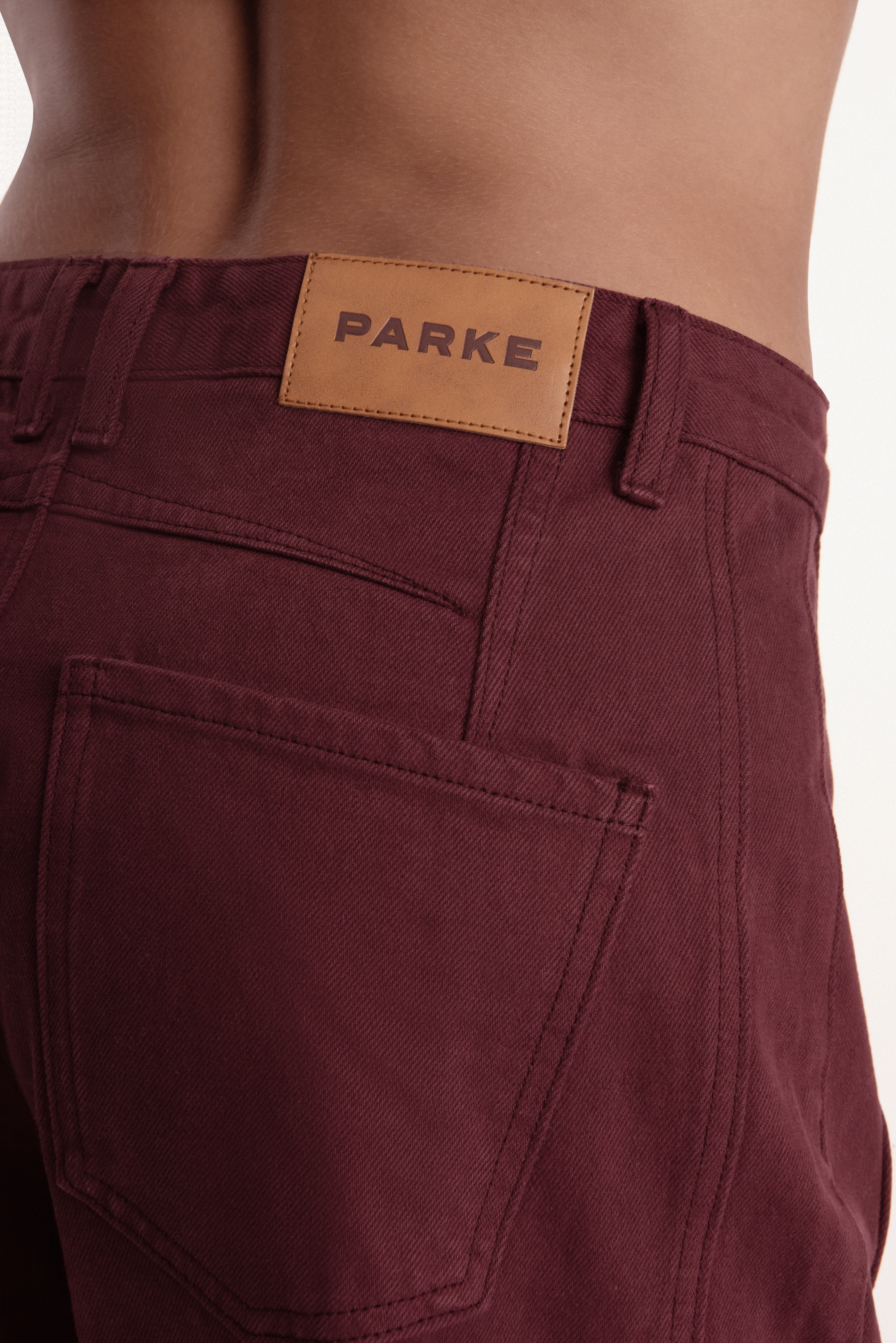 SET X PARKE HORSESHOE JEANS - RHUBARB - Image 4