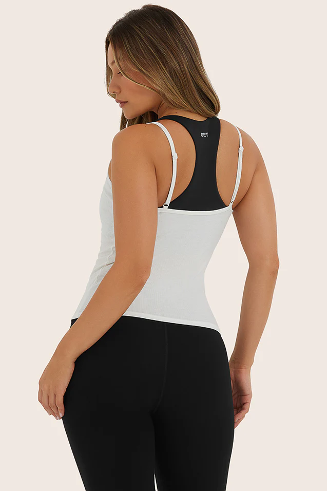 SPORTBODY® LAYERED CAMI BRA - ONYX - Image 3