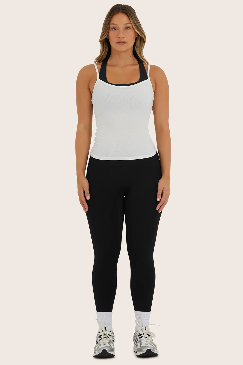 SPORTBODY® LAYERED CAMI BRA - ONYX - Image 4