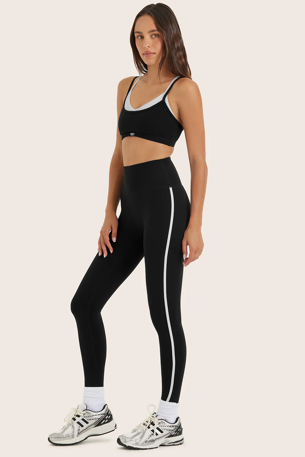 SPORTBODY® SPORTY HIGH-RISE STRIPE LEGGINGS - ORCA - Image 4