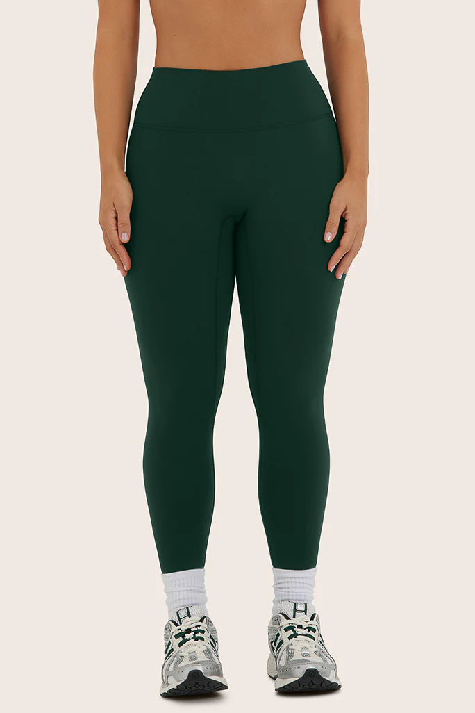 SPORTBODY® SPORTY MID-RISE LEGGINGS - BEETLE