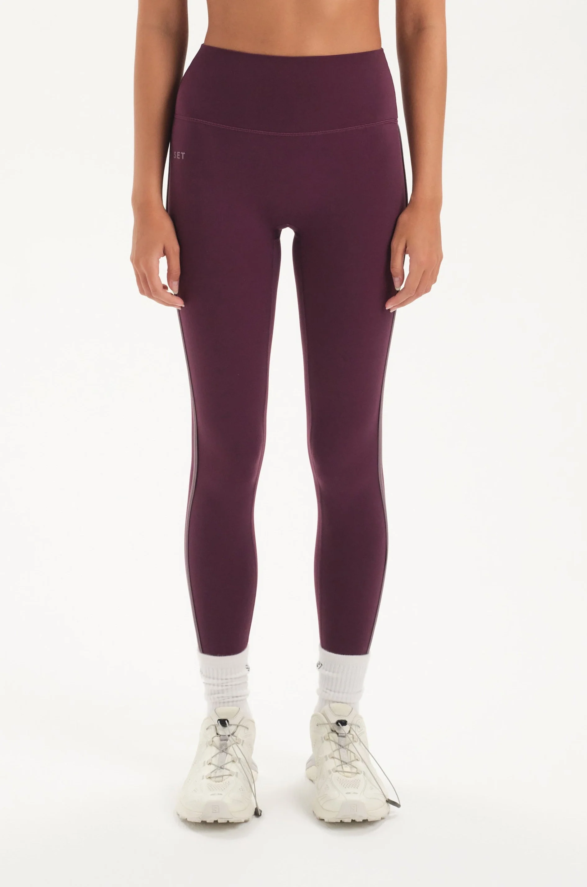 SPORTBODY® SPORTY STRIPE LEGGINGS - NOIR