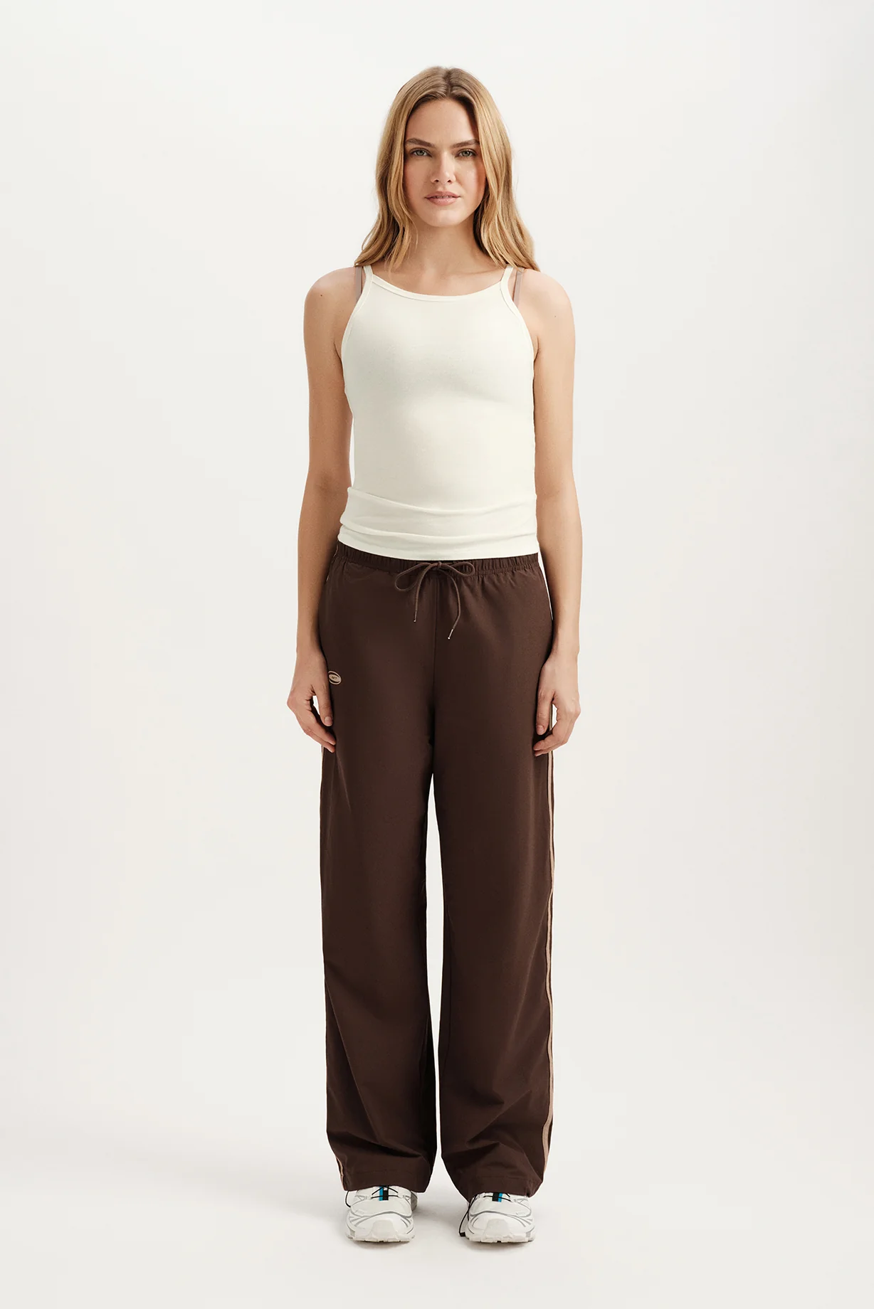 STRETCH COTTON LAYER COLLAR TANK - DUST - Image 4