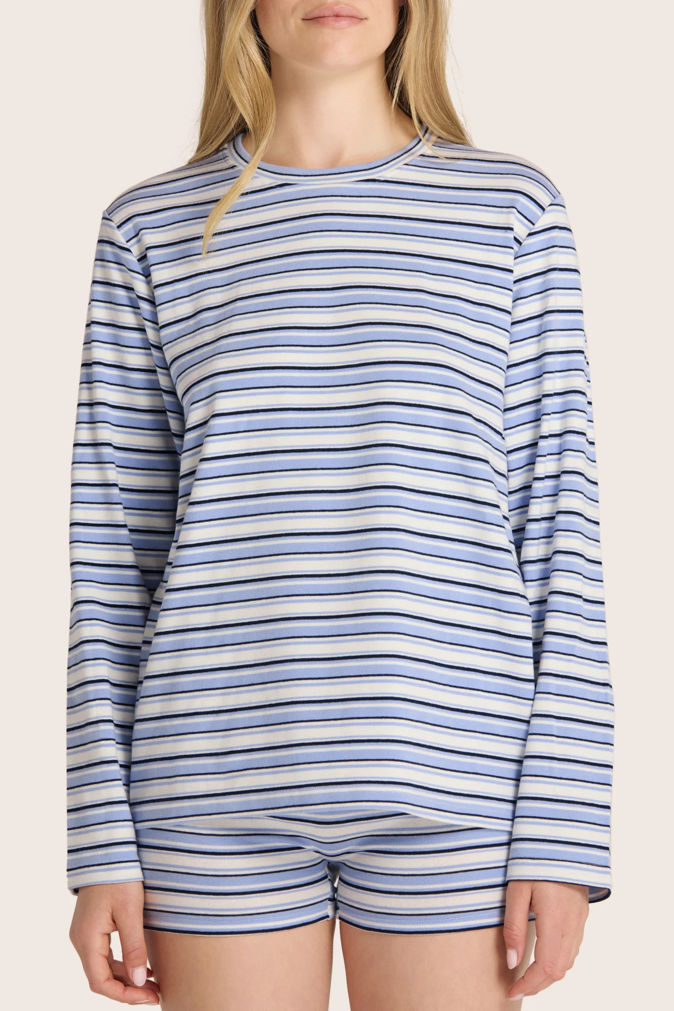 STRIPE JERSEY STRIPE OVERSIZED LONG SLEEVE - SAILOR - Image 4
