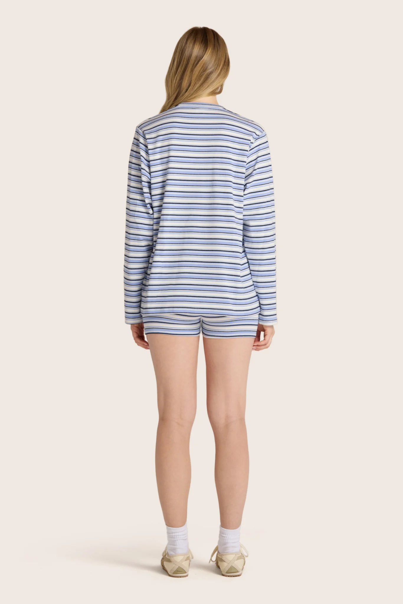 STRIPE JERSEY STRIPE OVERSIZED LONG SLEEVE - SAILOR - Image 8