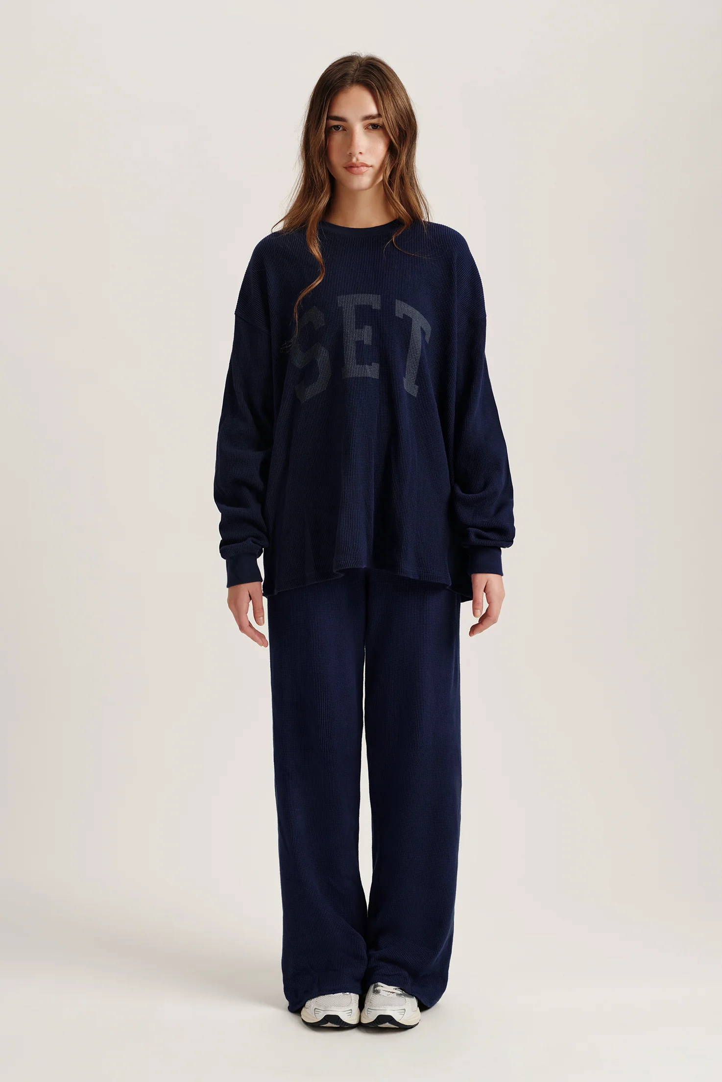WAFFLE LOUNGE CUFFED LONG SLEEVE - TETHER - Image 3